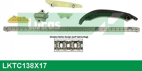 LUCAS LKTC138X17 - Комплект цепи привода распредвала autodnr.net