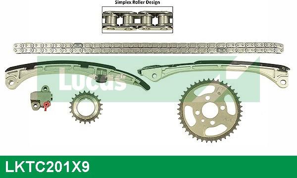 LUCAS LKTC201X9 - Комплект цепи привода распредвала autodnr.net