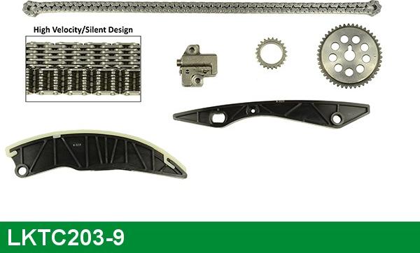 LUCAS LKTC203-9 - Комплект цепи привода распредвала avtokuzovplus.com.ua