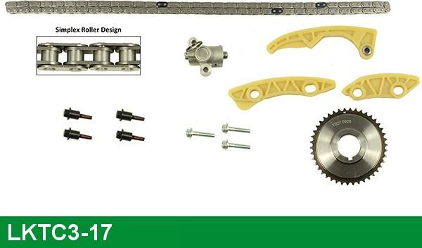 LUCAS LKTC3-17 - Комплект цепи привода распредвала avtokuzovplus.com.ua