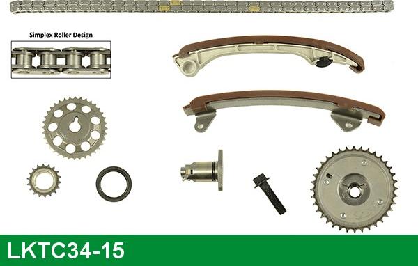 LUCAS LKTC34-15 - Комплект цепи привода распредвала avtokuzovplus.com.ua