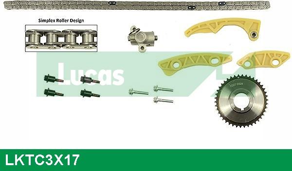 LUCAS LKTC3X17 - Комплект ланцюга приводу распредвала autocars.com.ua