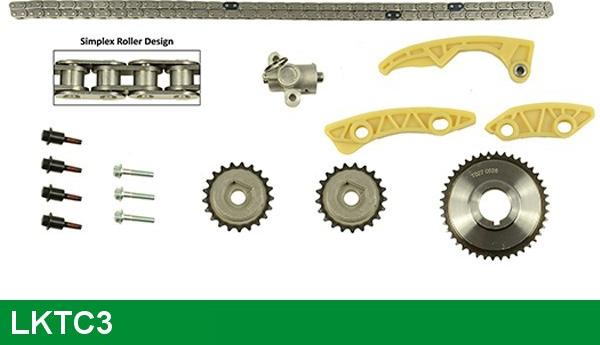 LUCAS LKTC3 - Комплект ланцюга приводу распредвала autocars.com.ua