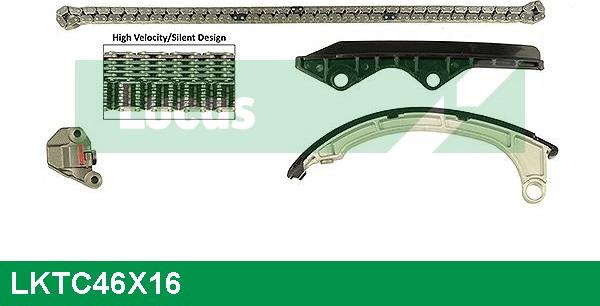 LUCAS LKTC46X16 - Комплект цепи привода распредвала avtokuzovplus.com.ua