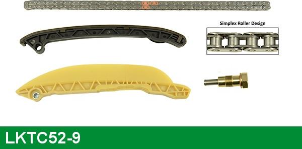 LUCAS LKTC52-9 - Комплект ланцюга приводу распредвала autocars.com.ua
