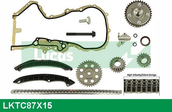 LUCAS LKTC87X15 - Комплект цепи привода распредвала autodnr.net