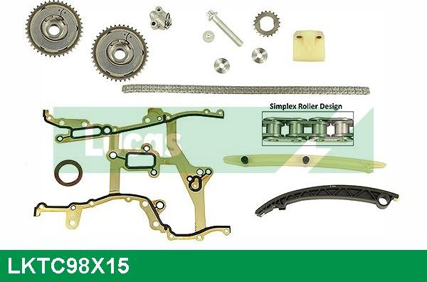 LUCAS LKTC98X15 - Комплект цепи привода распредвала autodnr.net