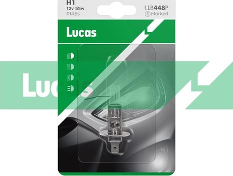 LUCAS LLB448P - Лампа розжарювання, фара дальнього світла autocars.com.ua