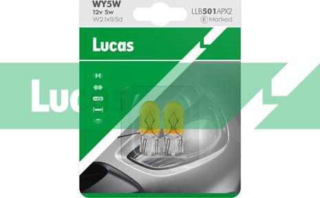 LUCAS LLB501APX2 - Лампа розжарювання, ліхтар покажчика повороту autocars.com.ua