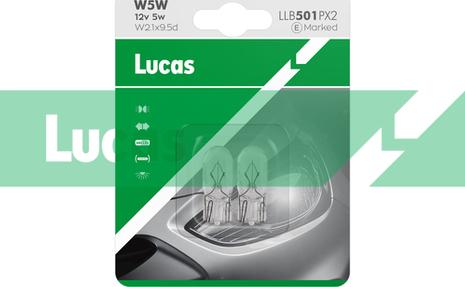 LUCAS LLB501PX2 - Лампа розжарювання, ліхтар покажчика повороту autocars.com.ua