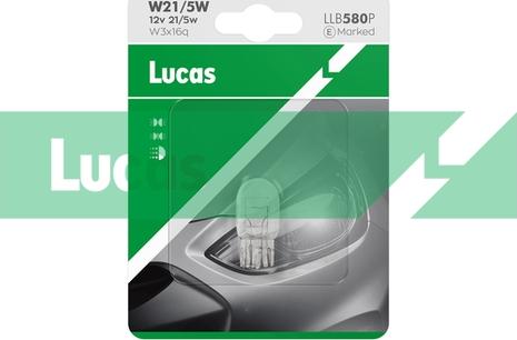 LUCAS LLB580P - Лампа розжарювання, ліхтар сигналу гальма / задній габаритний autocars.com.ua