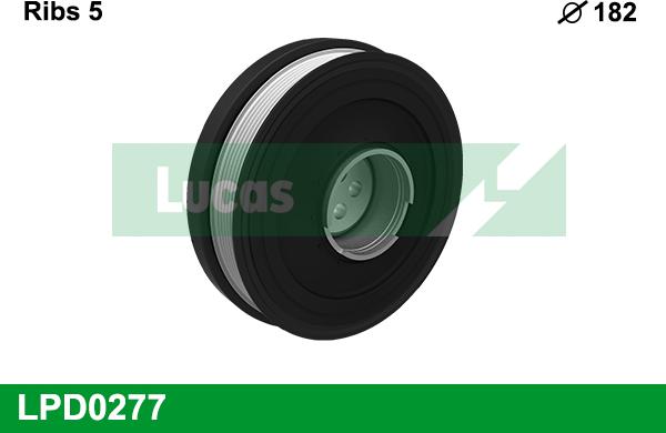 LUCAS LPD0277 - Ремінний шків, колінчастий вал autocars.com.ua