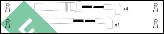 LUCAS LUC4019 - Комплект проводов зажигания autodnr.net
