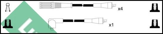 LUCAS LUC4060 - Комплект проводов зажигания autodnr.net