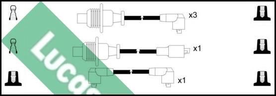 LUCAS LUC4118 - Комплект проводів запалювання autocars.com.ua
