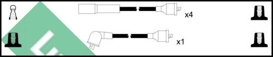 LUCAS LUC7154 - Комплект проводов зажигания autodnr.net