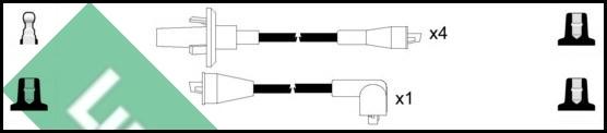 LUCAS LUC4136 - Комплект проводів запалювання autocars.com.ua
