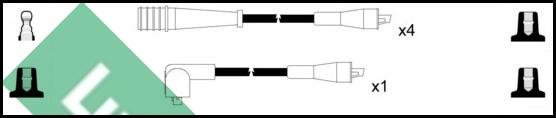LUCAS LUC4137 - Комплект проводів запалювання autocars.com.ua
