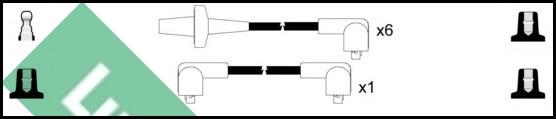 LUCAS LUC4138 - Комплект проводів запалювання autocars.com.ua