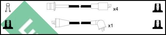 LUCAS LUC4148 - Комплект проводов зажигания avtokuzovplus.com.ua