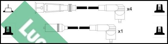 LUCAS LUC4163 - Комплект проводов зажигания autodnr.net