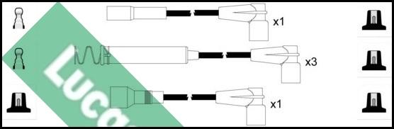 LUCAS LUC4174 - Комплект проводов зажигания avtokuzovplus.com.ua