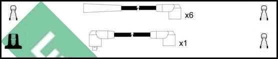 LUCAS LUC4176 - Комплект проводів запалювання autocars.com.ua