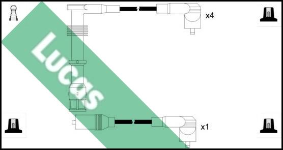 LUCAS LUC4186 - Комплект проводів запалювання autocars.com.ua
