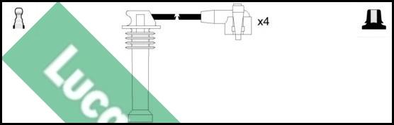 LUCAS LUC4190 - Комплект проводов зажигания avtokuzovplus.com.ua