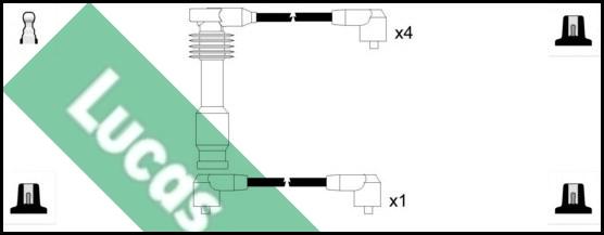LUCAS LUC4198 - Комплект проводов зажигания autodnr.net