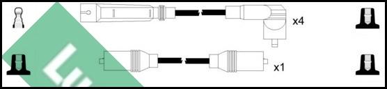 LUCAS LUC4206 - Комплект проводів запалювання autocars.com.ua