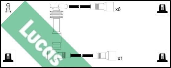LUCAS LUC4221 - Комплект проводів запалювання autocars.com.ua