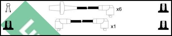 LUCAS LUC4253 - Комплект проводів запалювання autocars.com.ua