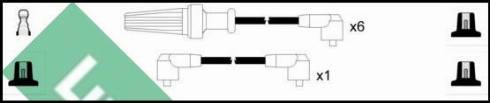LUCAS LUC4254 - Комплект проводів запалювання autocars.com.ua