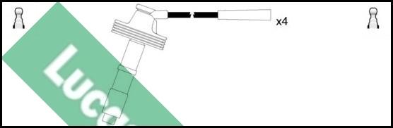 LUCAS LUC4258 - Комплект проводів запалювання autocars.com.ua