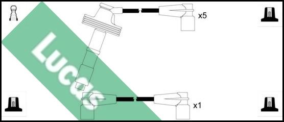 LUCAS LUC4260 - Комплект проводів запалювання autocars.com.ua
