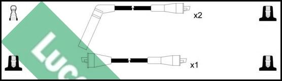 LUCAS LUC4281 - Комплект проводів запалювання autocars.com.ua