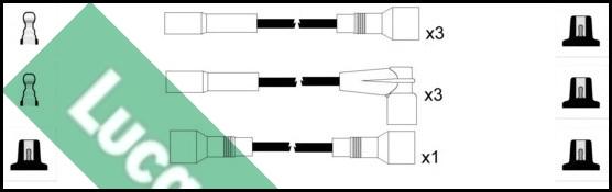 LUCAS LUC4299 - Комплект проводів запалювання autocars.com.ua