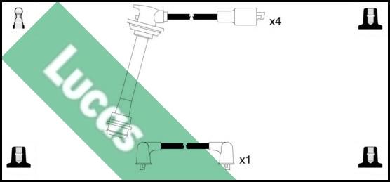 LUCAS LUC4304 - Комплект проводів запалювання autocars.com.ua