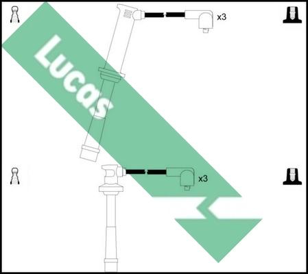 LUCAS LUC4310 - Комплект проводів запалювання autocars.com.ua