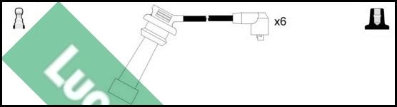 LUCAS LUC4326 - Комплект проводів запалювання autocars.com.ua