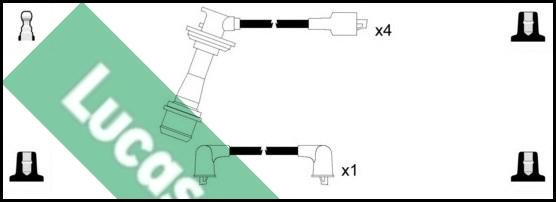 LUCAS LUC4338 - Комплект проводів запалювання autocars.com.ua