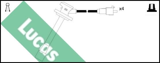 LUCAS LUC4342 - Комплект проводов зажигания avtokuzovplus.com.ua