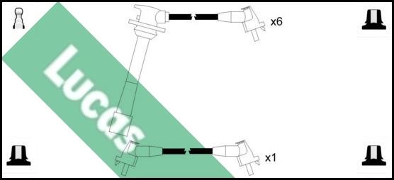 LUCAS LUC4343 - Комплект проводів запалювання autocars.com.ua