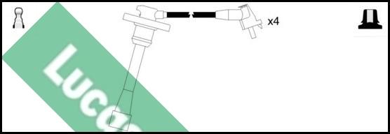 LUCAS LUC4344 - Комплект проводів запалювання autocars.com.ua