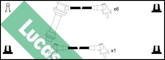 LUCAS LUC4351 - Комплект проводів запалювання autocars.com.ua