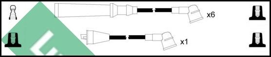LUCAS LUC4376 - Комплект проводів запалювання autocars.com.ua