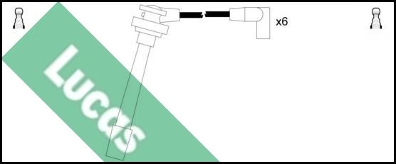 LUCAS LUC4454 - Комплект проводів запалювання autocars.com.ua