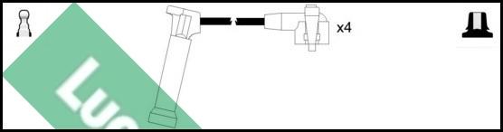 LUCAS LUC4471 - Комплект проводов зажигания avtokuzovplus.com.ua
