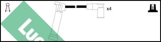 LUCAS LUC4472 - Комплект проводов зажигания avtokuzovplus.com.ua